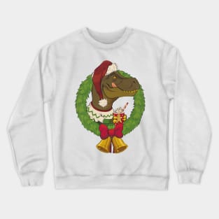 Festive T-rex Crewneck Sweatshirt